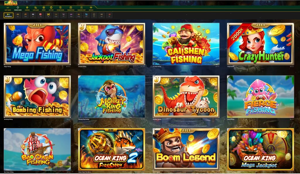 Milyon88 fishing games