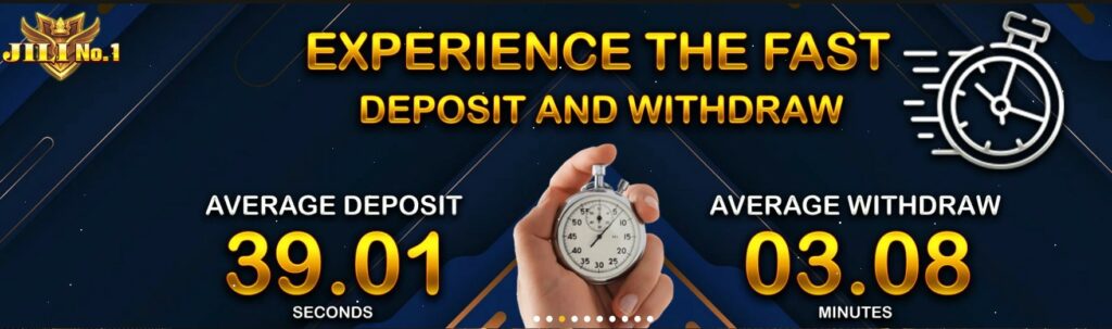 Fast Deposits and withdrawals in Jilino1 Casino