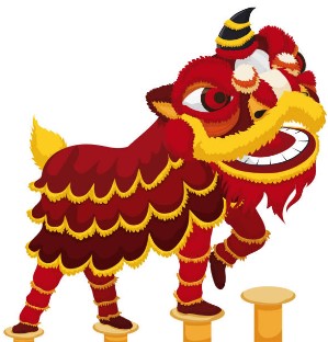 Nian beast chinese new year