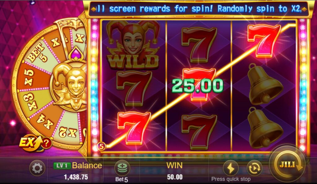 golden joker paylines