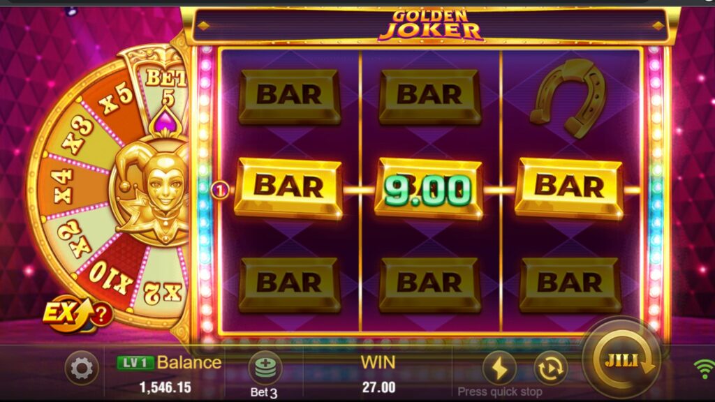 golden joker paylines