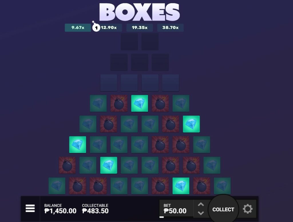 8 rows boxes dare2win