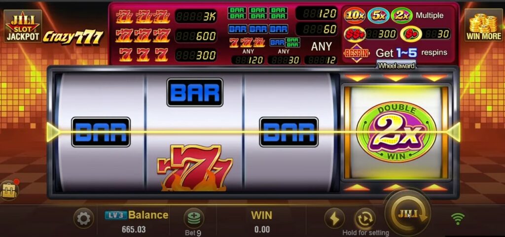 CRAZY777 NO WIN SLOT