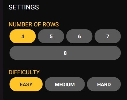 SETTINGS TAB BOXES DARE2WIN