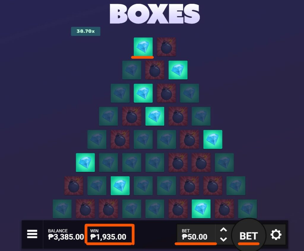 boxes dare2win jackpot