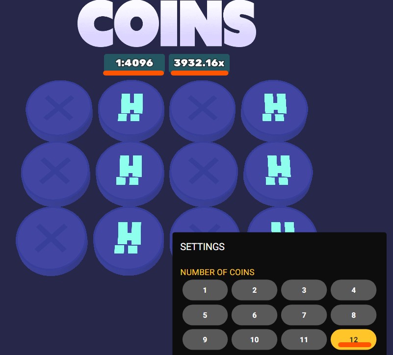 coins dare2win multiplier