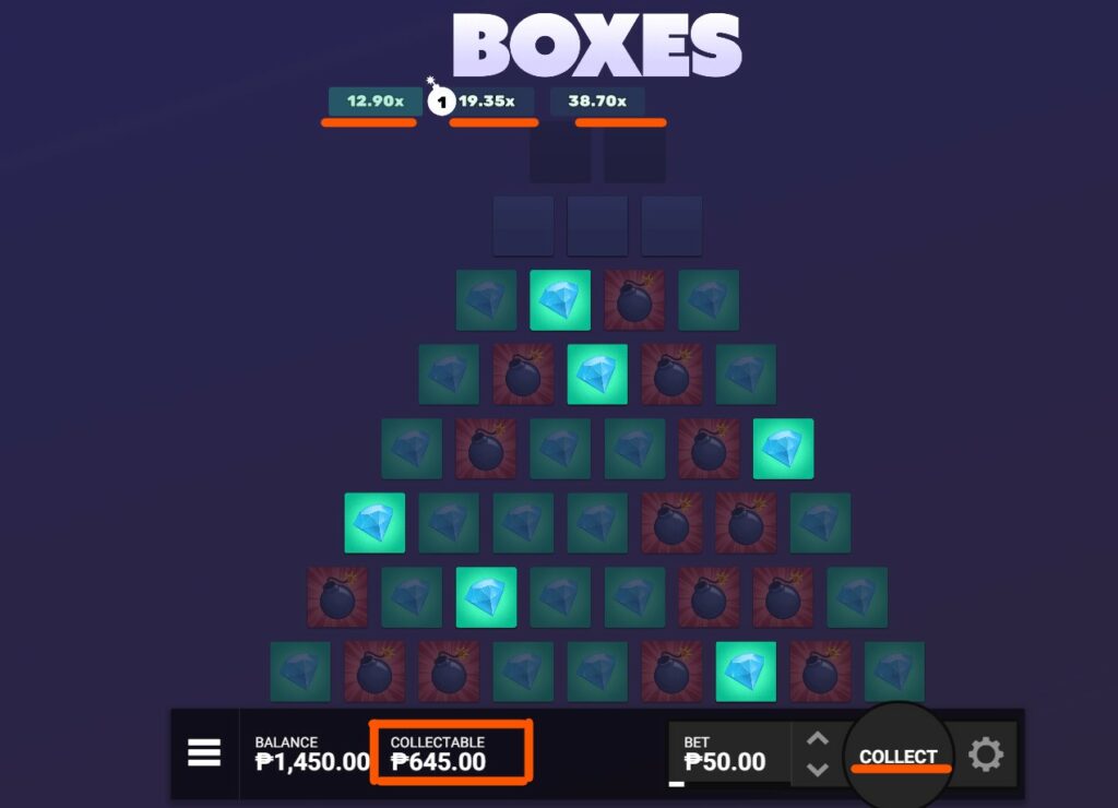 Boxes Dare2Win Mini games in Casino - High RTP with Demo