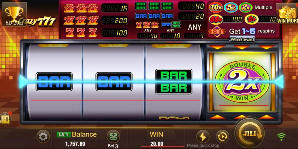 crazy777 slot win symbols any