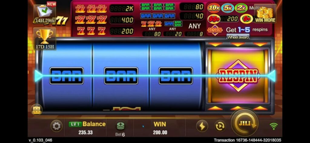 crazy777 slot payline