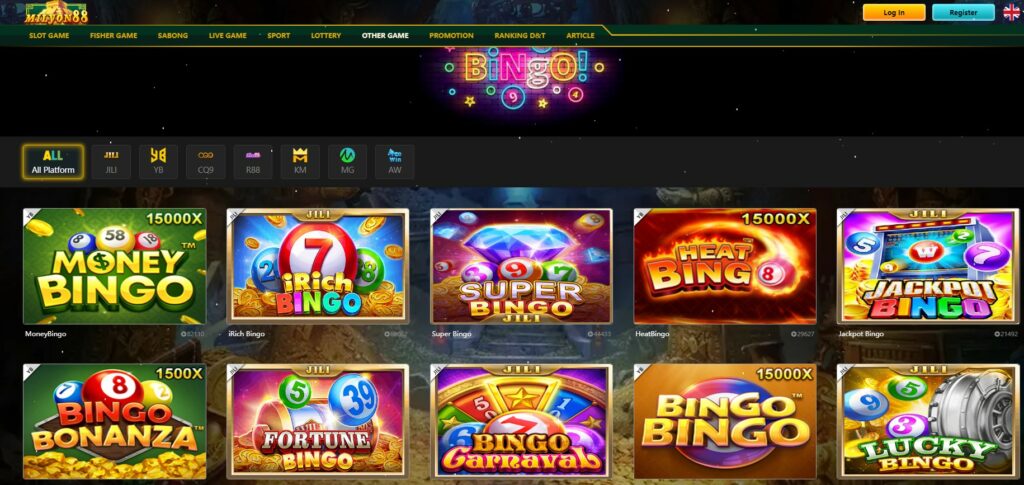 ONLINE BINGO GAMES AT miLYON88