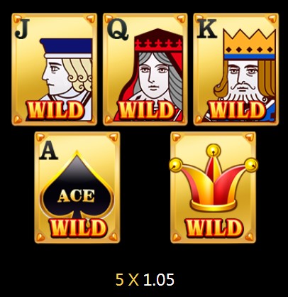 WILD ACE WILD PAYTABLE