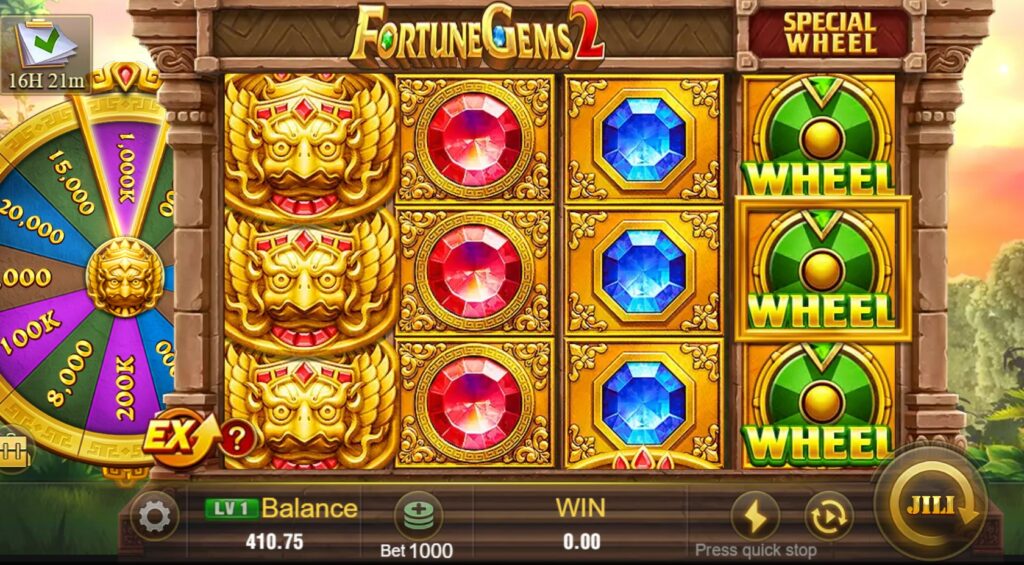 fortune gems2 slot interface