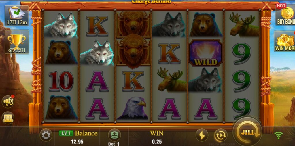 Charge Buffalo Slot: Adventure in the wilderness with Jili slots free 100 bonus