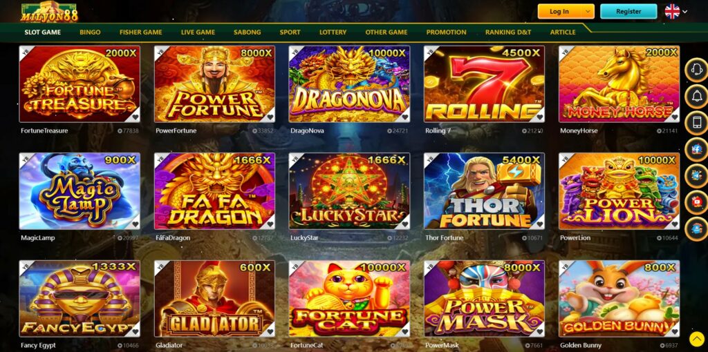 Yb slot games in online casino