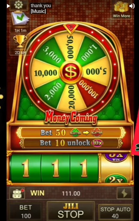 mONEY COMING SLOT WINS