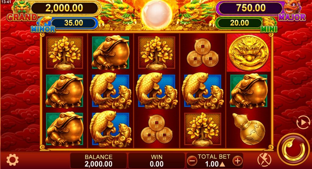 fortune treasure slot desktop view