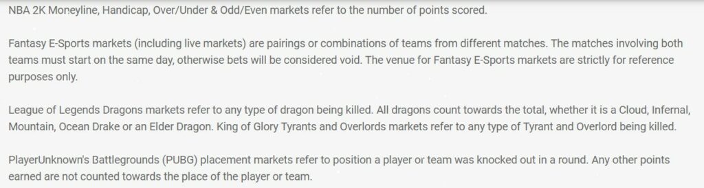 rules League-of-legends- Betting