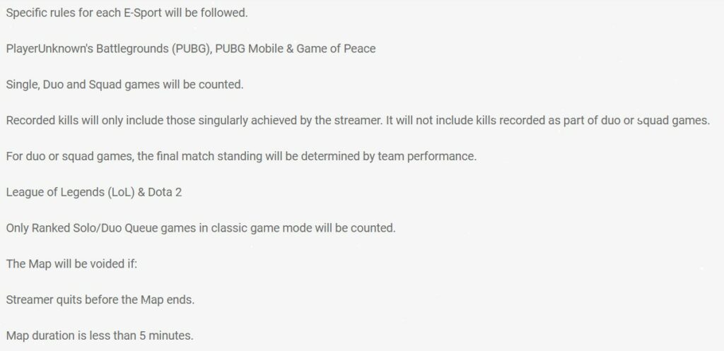 rules League-of-legends- Betting