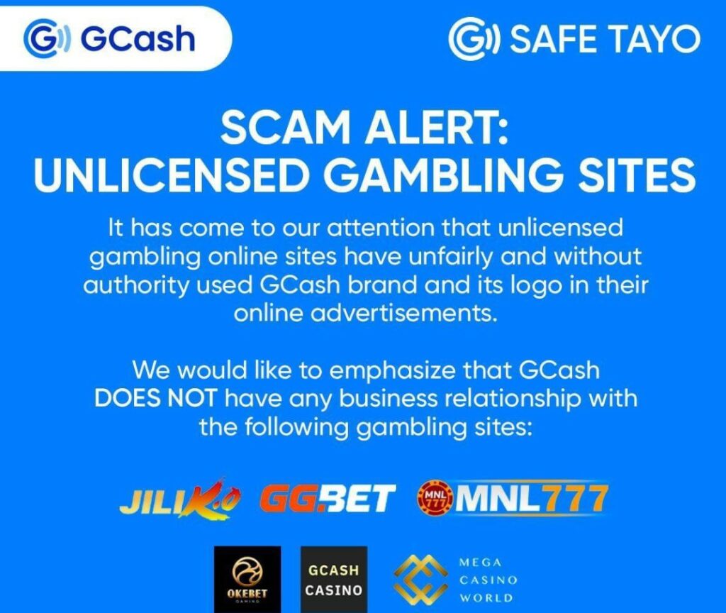 g cash online casinos banned