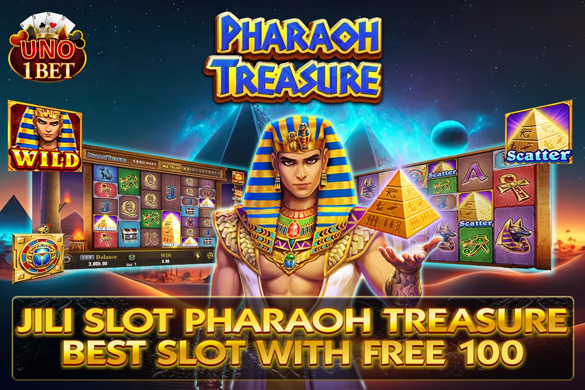 Jili Slot Pharaoh Treasure Best Slot with free 100