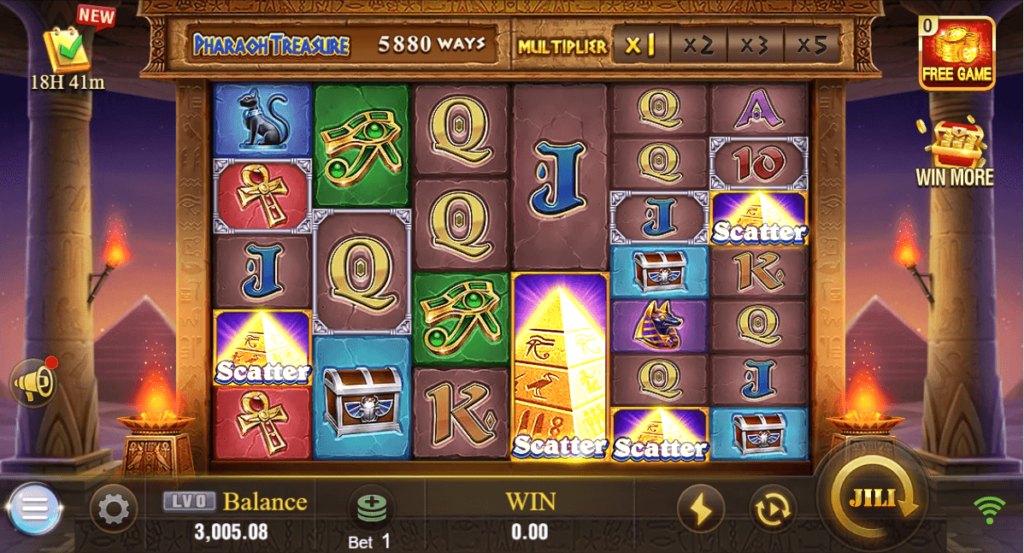 Jili Slot Pharaoh Treasure Best Slot with free 100