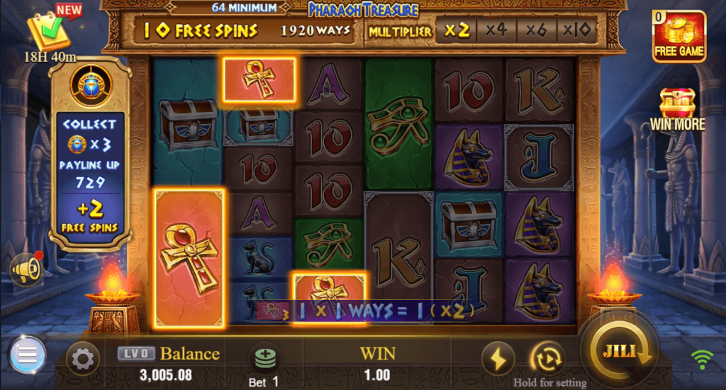 Jili Slot Pharaoh Treasure Best Slot with free 100