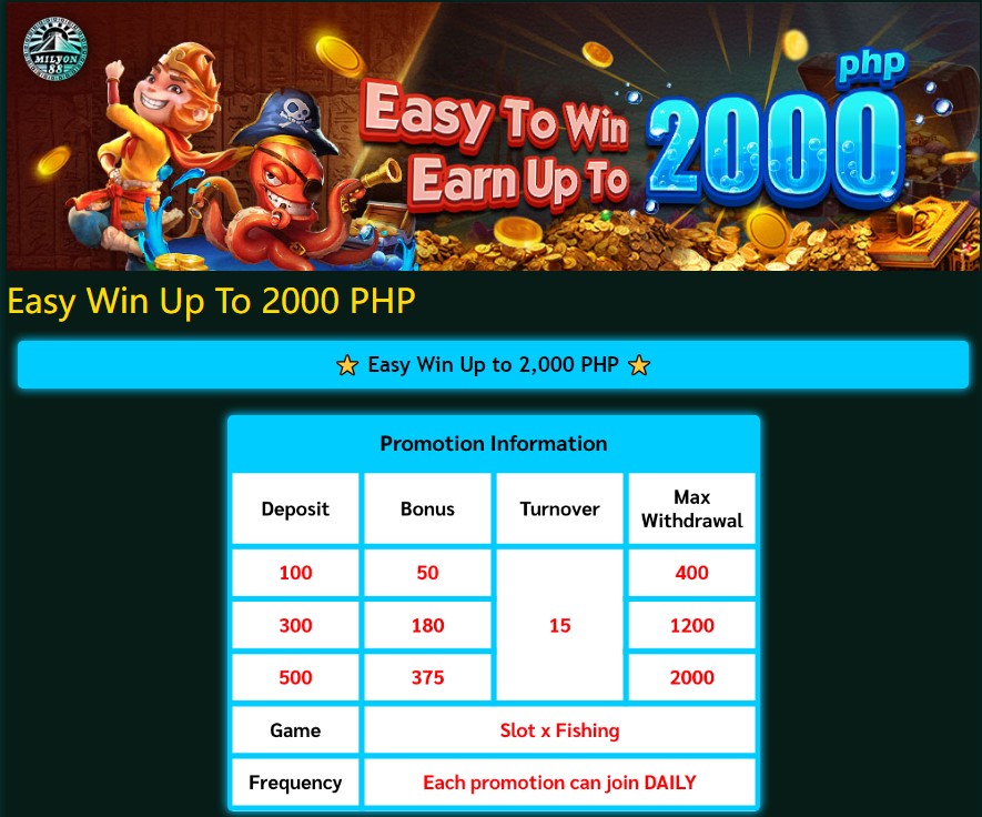 Earn up 2000 bonus