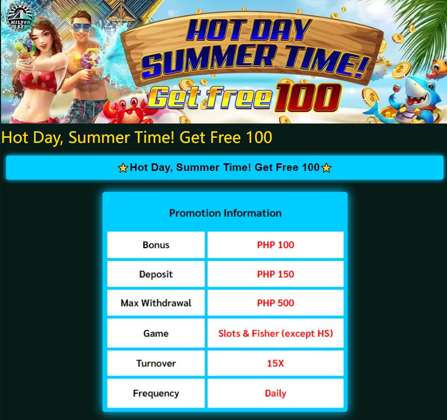 New member register Free 100 & Unique Casino Promotions and Bonuses at Milyon88