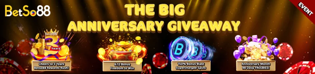 The Big Anniversary Giveaways at Betso88