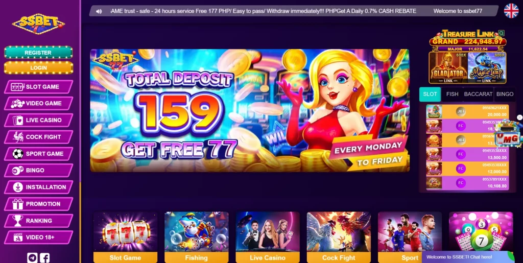 Ssbet77 unique interface