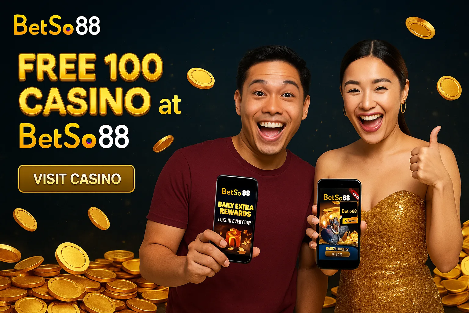 new member register free 100 no deposit at Betso88