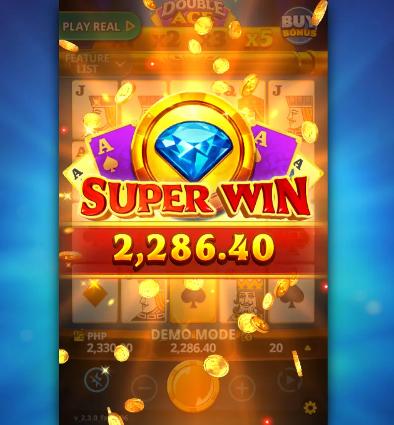 Double Ace slot win