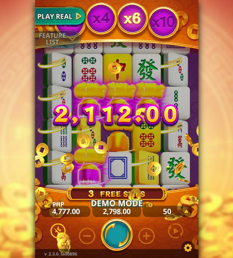 Golden Mahjong VP Slot interface