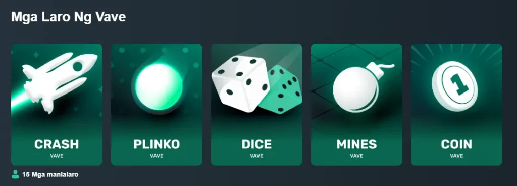 Vave Own casino game brands