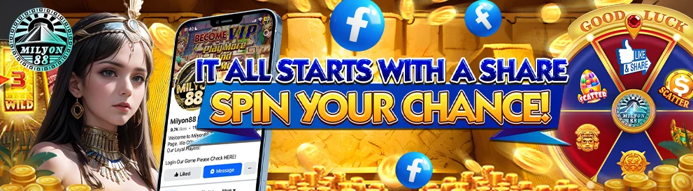 facebook Share Bonus at Milyon88