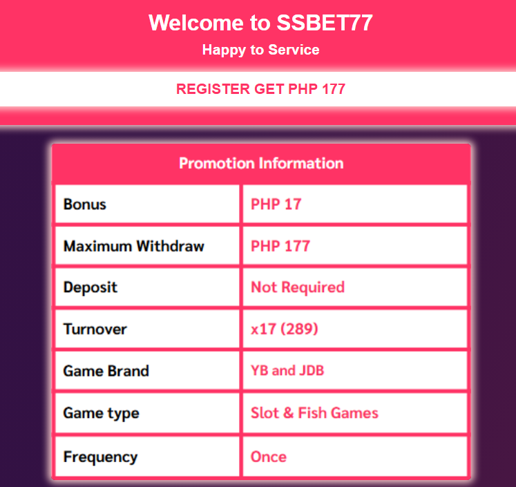 SSBET77 new member regsiter free 17