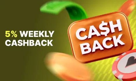 5% WEEKLY CASH BACK AT WAGIBET