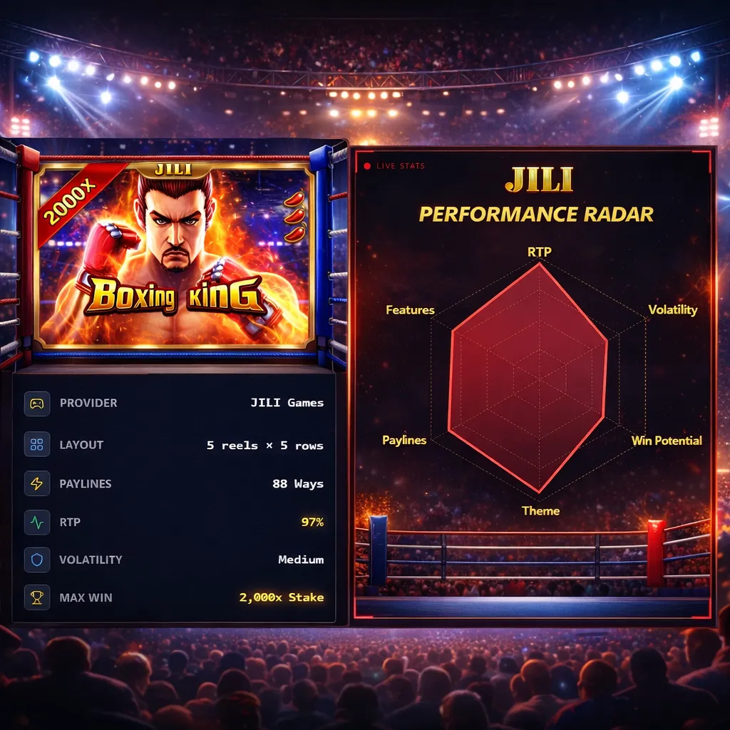 Boxing King JILI Radar Chart presentation