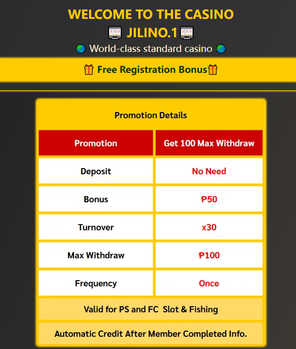new member register free 100 2025 CASINO