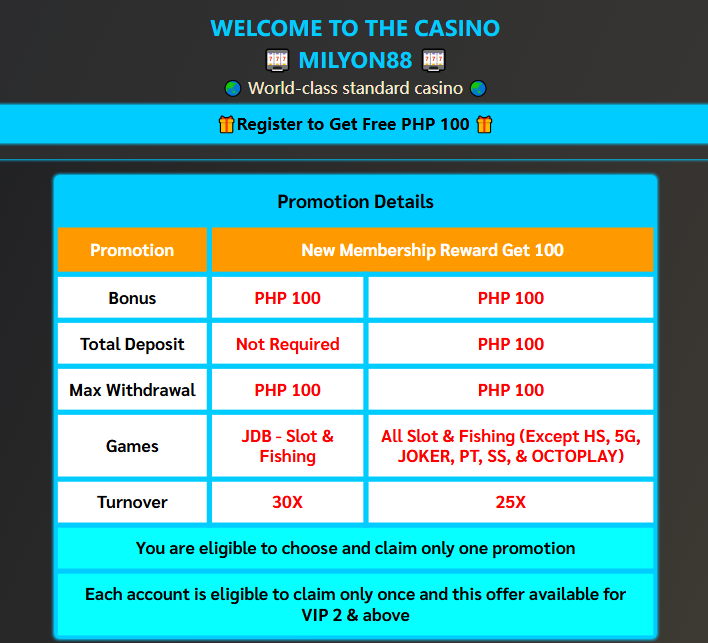 new member register free 100 2025