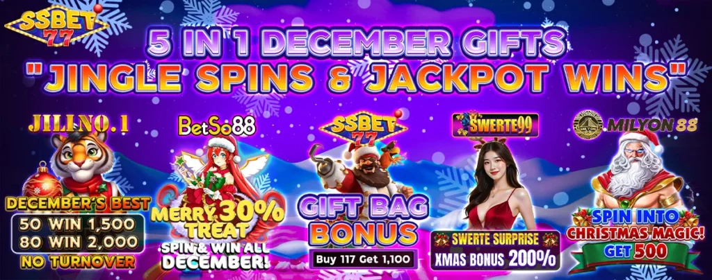 Christmas Bonuses promos at Ssbet77