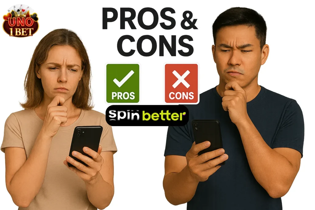 Spinbetter casino Pros and Cons