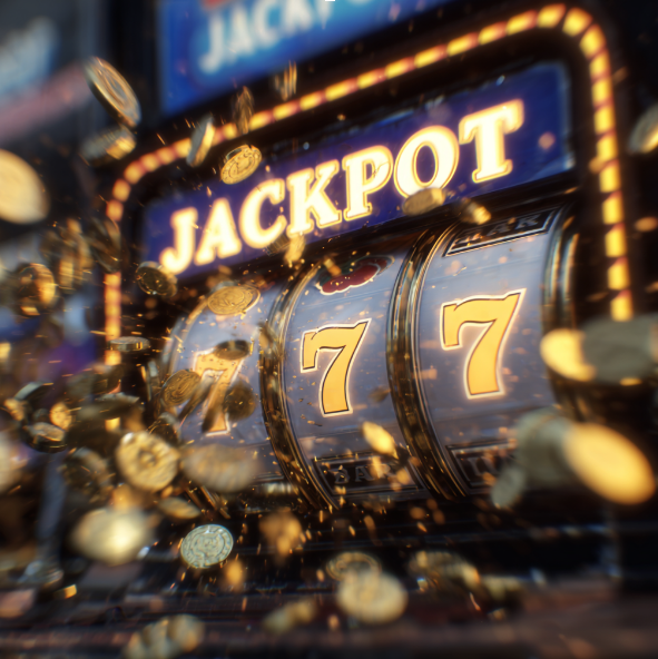 jackpot slot machine winning spin