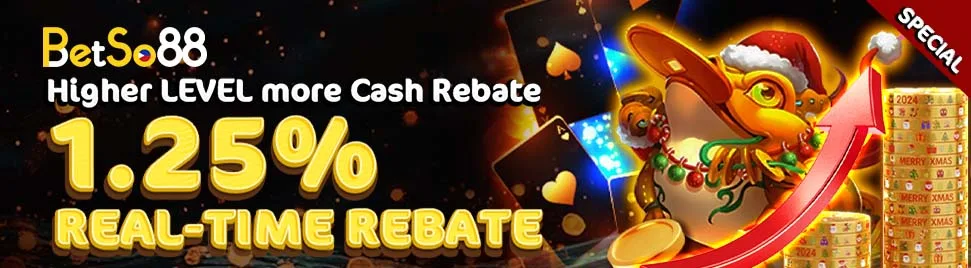 1.25 real time rebate at betso88