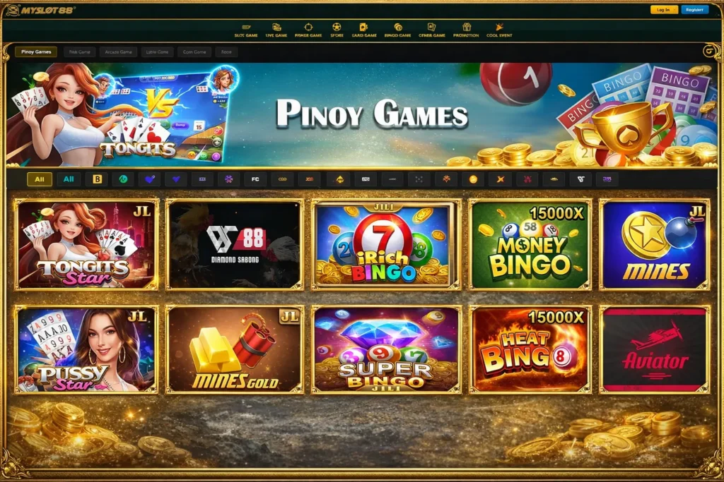 Pinoy Games Section at Milyon88