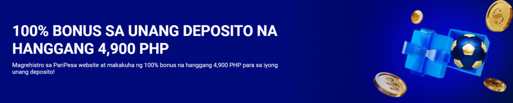 First deposit bonus Paripesa