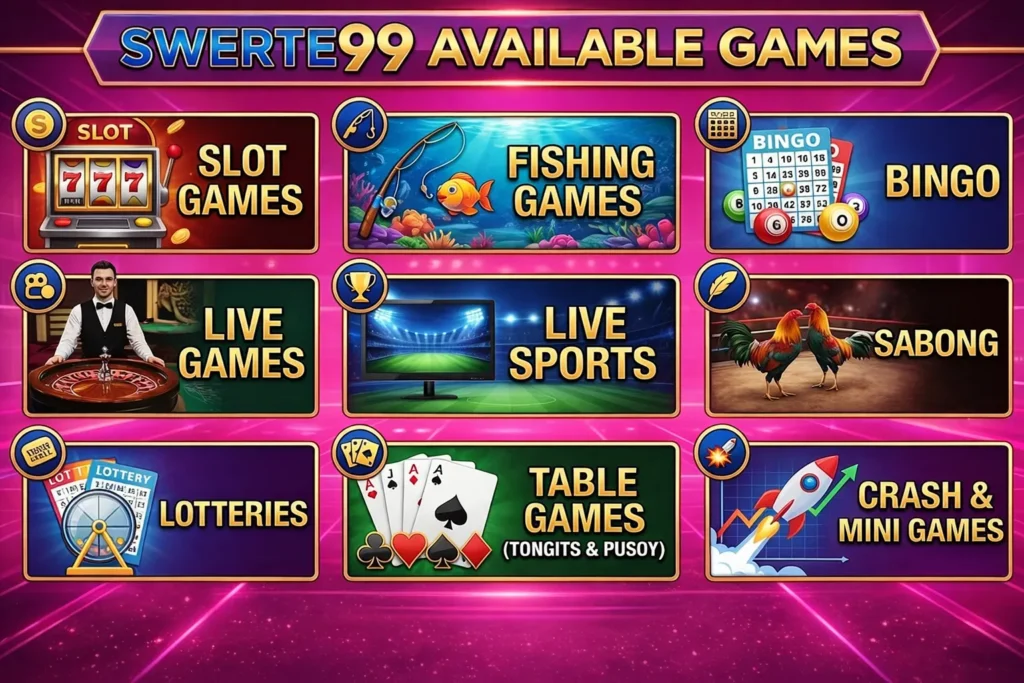 Swerte99 online casino games