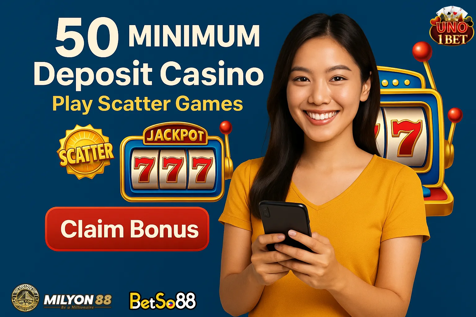 50 minimum deposit scatter