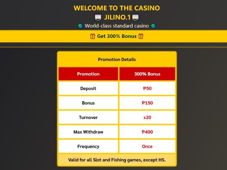 First deposit free 150 Bonus at Jilino1.webp