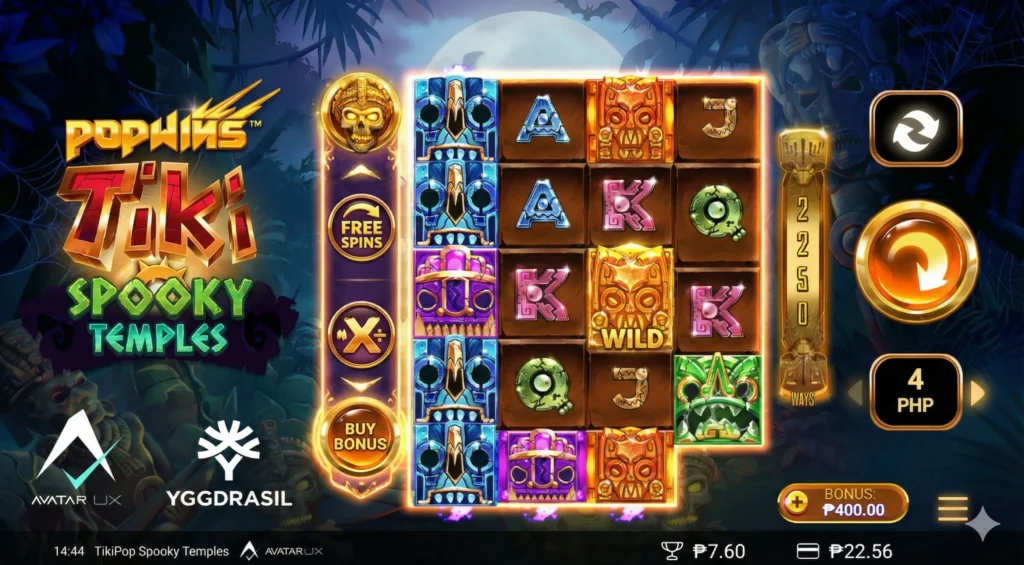 Tiki pop slots